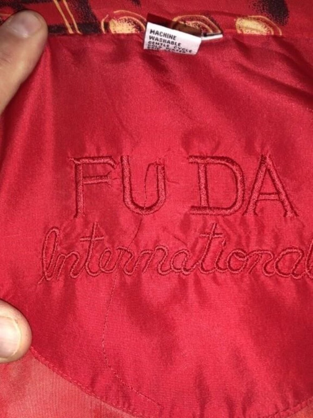 Vintage Fuda International 100% Silk 2-Piece Tracksuit Set - Large - Picture 7 of 8